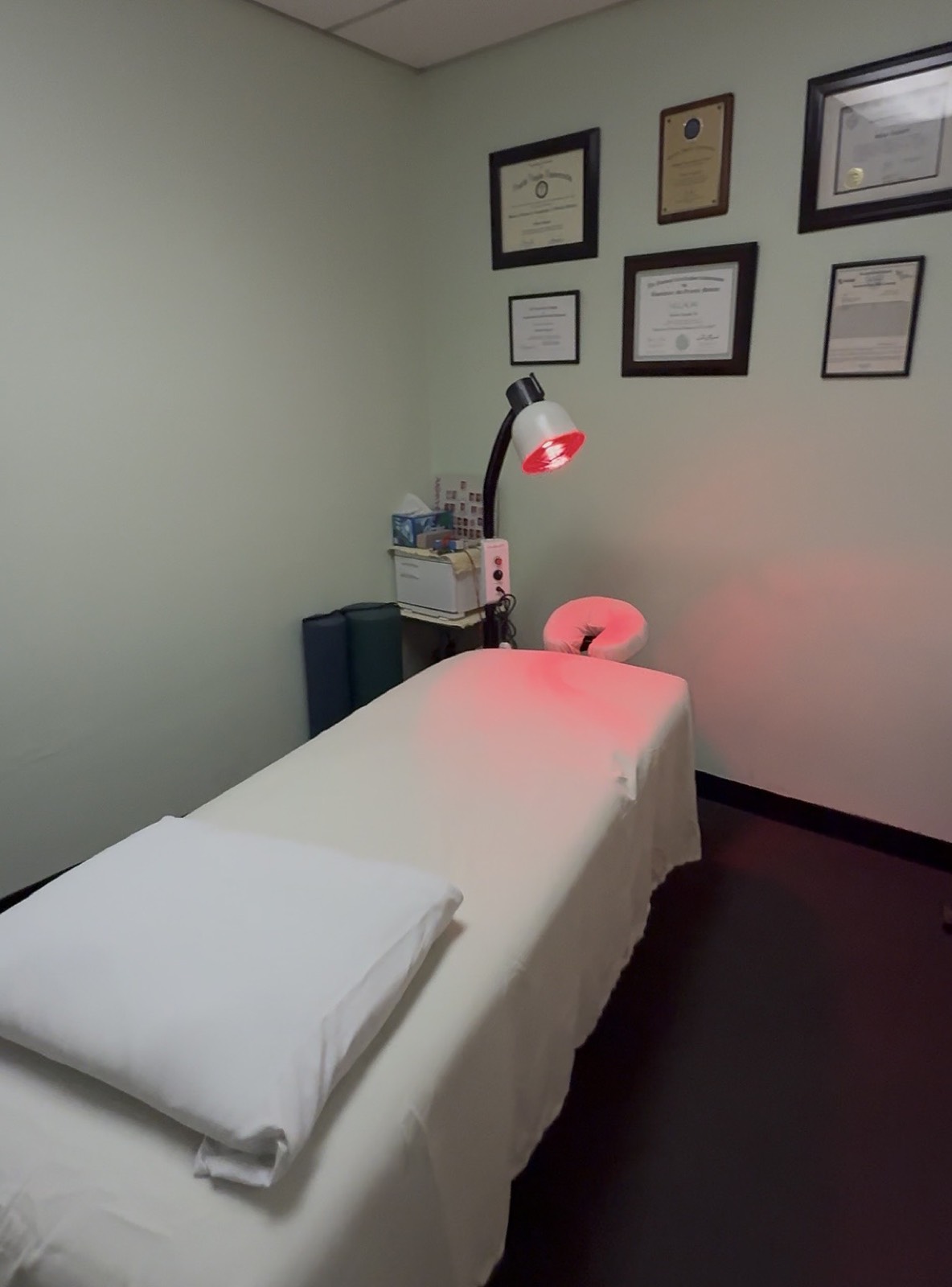 Private microneedling treatment room at Shizue Acupuncture